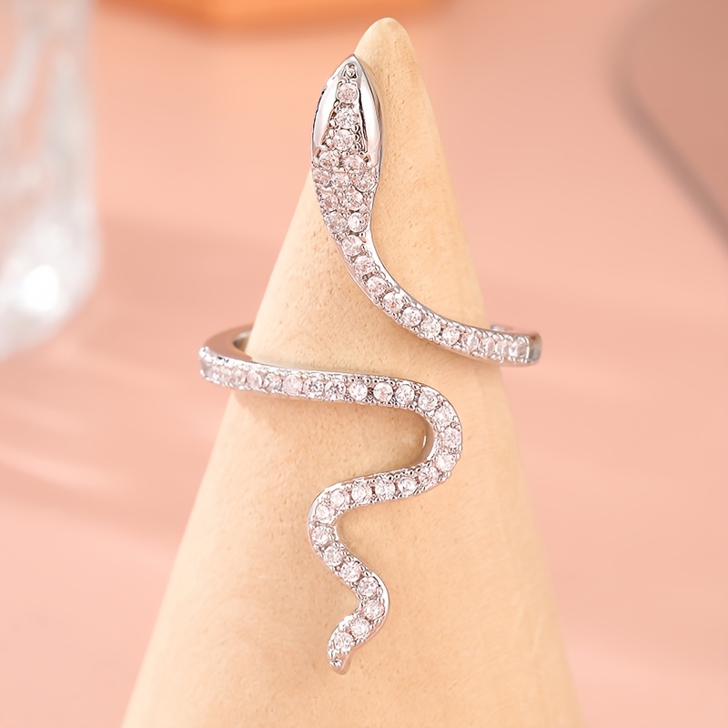 Vintage Snake Open Ring Gold Plated Women's Jewelry
